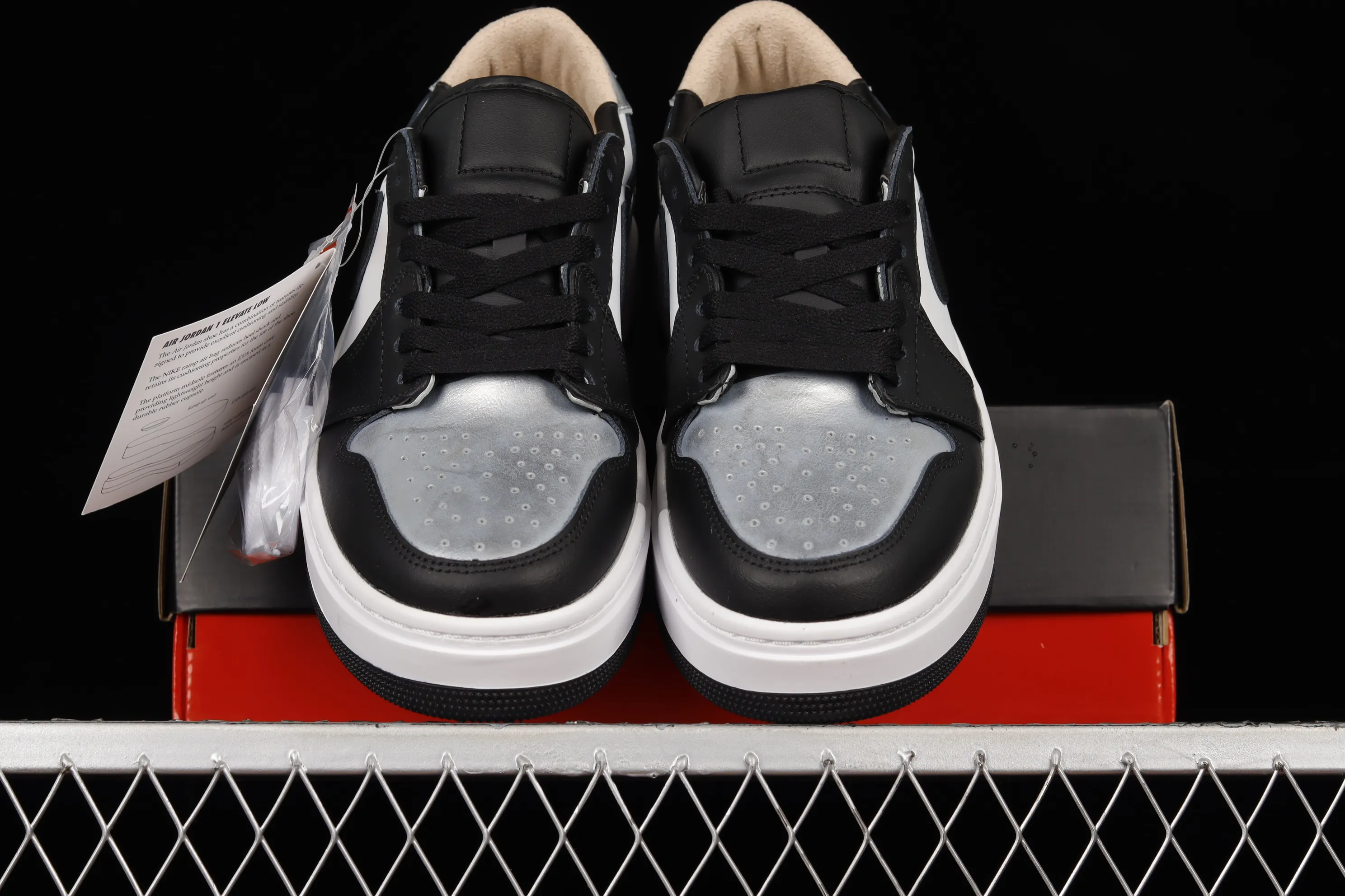 All categories Air Jordan Jordan series basketball shoes Air Jordan 1 Low Air Jordan 1 Elevate Low SE "Wolf Grey" Little AJ thick-soled retro basketball shoes DQ8561-001